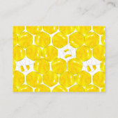 Yellow Watercolor Bee Books for Baby Shooting Begleitkarte (Rückseite)