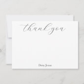 Yellow Watercolor Daisy Stems Muster Dankeskarte (Vorderseite)