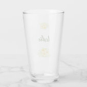 Yellow watercolor floral glas (Rückseite)