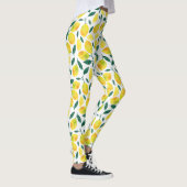 Yellow Watercolor Lemon Muster Leggings (Rechts)
