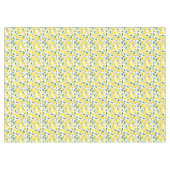 Yellow Watercolor Lemon Muster Tischdecke (Vorderseite (Horizontal))