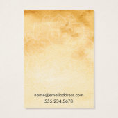 Yellow Watercolor Mandala Earring Display Cards (Rückseite)