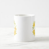 Yellow Watercolor Sommerfarbe Blume Kreide Kaffeetasse (Mittel)