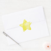 Yellow Watercolor Star Sticker (Umschlag)