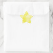 Yellow Watercolor Star Sticker (Tasche)