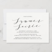 Yellow Watercolor Summer Soiree Party Einladung (Vorderseite)