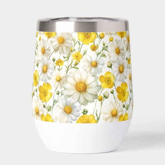 Yellow Watercolor Wildflower Pattern (Rückseite)