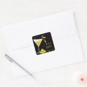Yellow Watermelon Martini Cocktail Party Sticker (Umschlag)