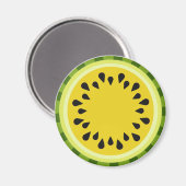 Yellow Watermelon Slice Magnet (Vorderseite/Rückseite)