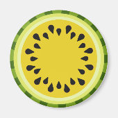 Yellow Watermelon Slice Magnet (Vorne)