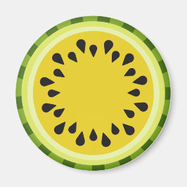 Yellow Watermelon Slice Magnet
