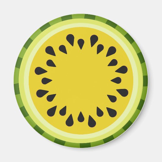 Yellow Watermelon Slice Magnet (Vorne)