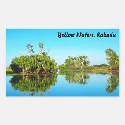 Yellow Waters Kakadu Aufkleber (Vorderseite)