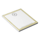Yellow Wath Monogram Notepad Notizblock (angewinkelt)