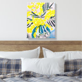 Yellow Wattle art native australische Blume Leinwa Leinwanddruck (Insitu (Schlafzimmer))