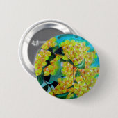 Yellow Wattle, australische Blume Button (Vorne & Hinten)