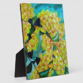 Yellow Wattle, australische Blume Fotoplatte (Seite)