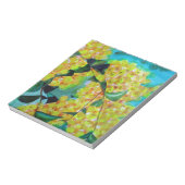 Yellow Wattle, australische Blume Notizblock (Rotiert)