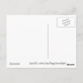 Yellow Wattle, australische Blume Postkarte (Rückseite)