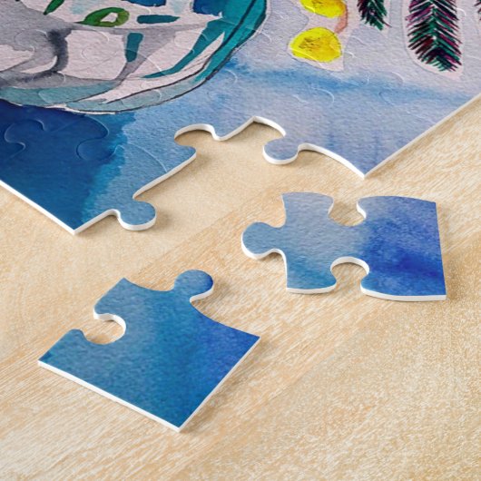 Yellow Wattle, australische Blume Puzzle (Seite)