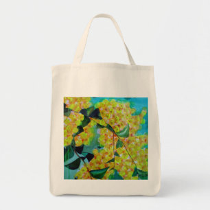 Yellow Wattle, australische Blume Tragetasche