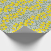 Yellow Wattle Wildblume Australia Geschenkpapier (Ecke)
