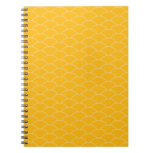 Yellow Wave Notebook Notizblock (Vorderseite)