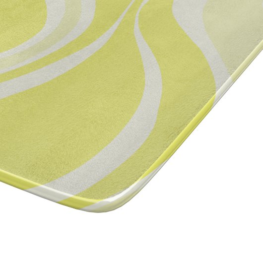 Yellow Waves Cutting Board Schneidebrett (Ecke)