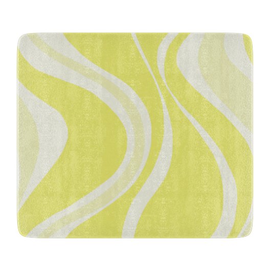 Yellow Waves Cutting Board Schneidebrett (Vorderseite)