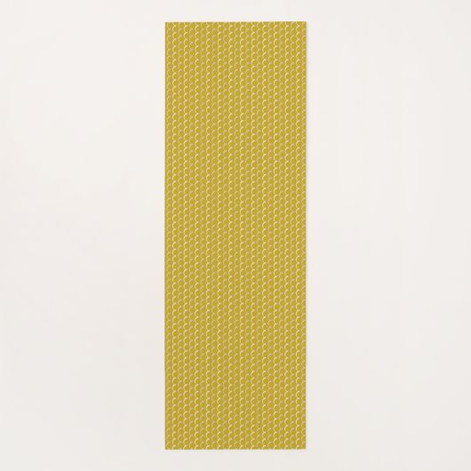 Yellow Waves Pattern Yoga Mat Yogamatte (Rückseite)