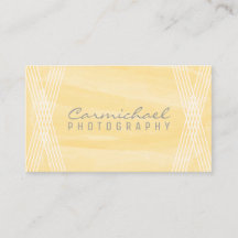 Yellow Wcolor Deko Business Card