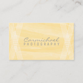 Yellow Wcolor Deko Business Card Visitenkarte