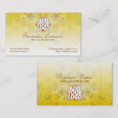 Yellow Web Business Card Visitenkarte (Vorne/Hinten)