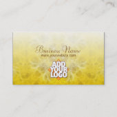 Yellow Web Business Card Visitenkarte (Rückseite)