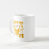 Yellow Whimsical Bows Kaffeetasse (Vorderseite Links)