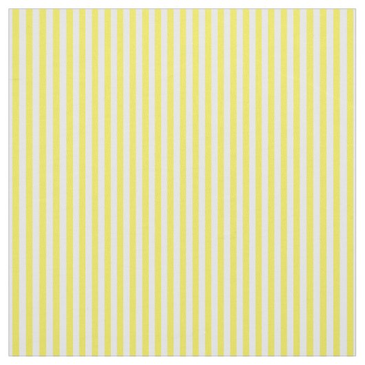 Yellow White Cabana Strip Stoff (Muster)