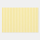 Yellow White Christmas Trees Polka Dots Strip Geschenkpapier Set (Vorderseite 3)