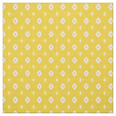 Yellow White Diamonds Geometric Pattern Stoff (Muster)