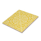 Yellow &white elegant intricate geometric pattern fliese (Seite)