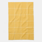 Yellow White Gingham Pattern Geschirrtuch (Vertikal)