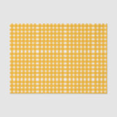 Yellow White Gingham Pattern Seidenpapier (Vorderseite)