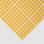 Yellow White Gingham Pattern Seidenpapier (Ausschnitt)