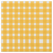 Yellow White Gingham Pattern Stoff (Nahaufnahme)