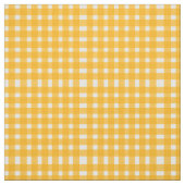 Yellow White Gingham Pattern Stoff (Muster)