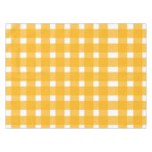 Yellow White Gingham Pattern Tischdecke (Vorderseite (Horizontal))