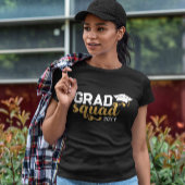 Yellow White Grad Squad Add Year T-Shirt