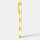 Yellow White Harlequin Diamonds Schachbretts Desig Case-Mate iPhone Hülle (Rückseite / Links)
