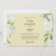 Yellow White Hydrangeas Wedding