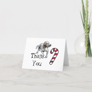Yellow White Labrador Retriever Thank You Dankeskarte