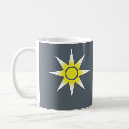 Yellow White Magic Sun-Produkt Kaffeetasse (Links)